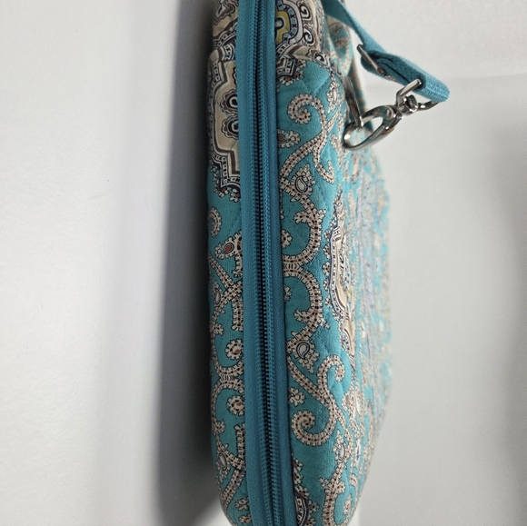 Vera Bradley Laptop Hard-core Organizer Blue Multicolor Quilted Tech Bag - Picture 5 of 11